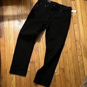 NWT Gap Black 90s High Rise Straight Jeans Size 32/14!
